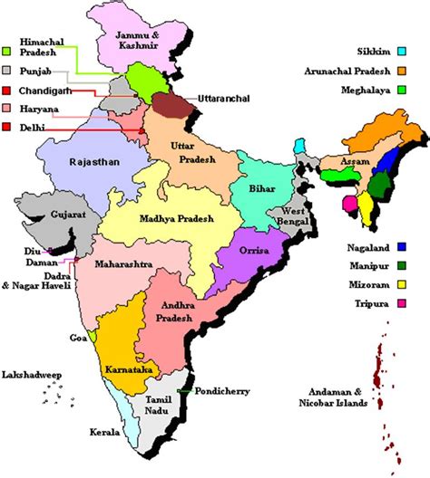 central states in india|List of Indian States and Union Territories .